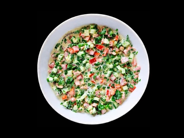 Jerusalem Tahini Salad.
